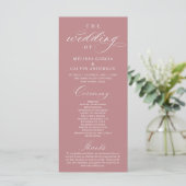 Programme Modern Classy Elegant Wedding Ceremony (Debout devant)