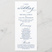 Programme Modern Classy Elegant Wedding Ceremony (Devant)
