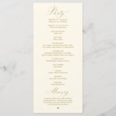 Programme Modern Classy Elegant Wedding Ceremony (Dos)