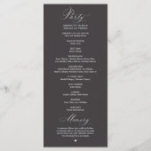 Programme Modern Classy Elegant Wedding Ceremony (Dos)
