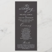 Programme Modern Classy Elegant Wedding Ceremony (Devant)