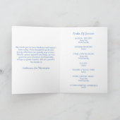 Programme Modern Elegant Funeral Program With Photo (Intérieur)