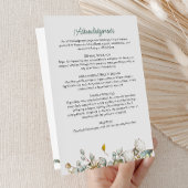 Programme Modern Folded 4-Page 3-Photo Celebration of Life P