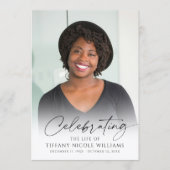 Programme Modern Funeral Celebration of Life Photo Memorial (Devant)