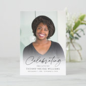 Programme Modern Funeral Celebration of Life Photo Memorial (Debout devant)