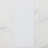 Programme Modern Minimalist Wedding Reception Thank You Card (Dos)