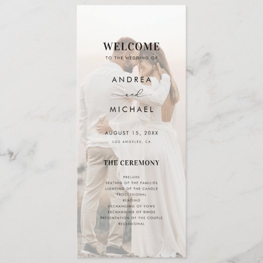 Programme Moderne 2 Lumière Faded Transparent Photos Mariage (Devant)