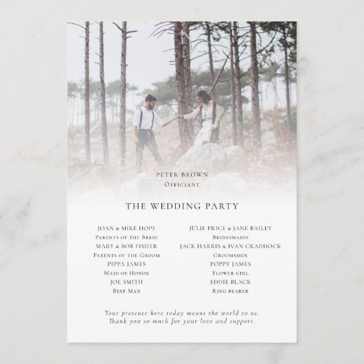 Programme Moderne 2 Photos superposition Mariage de script (Dos)