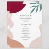 Programme Moderne abstrait formes mariage contemporain (Devant / Derrière)