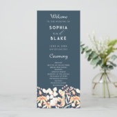 Programme moderne Boho Garden Blue Wedding (Debout devant)