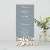 Programme moderne Boho Garden Grey Wedding (Debout devant)