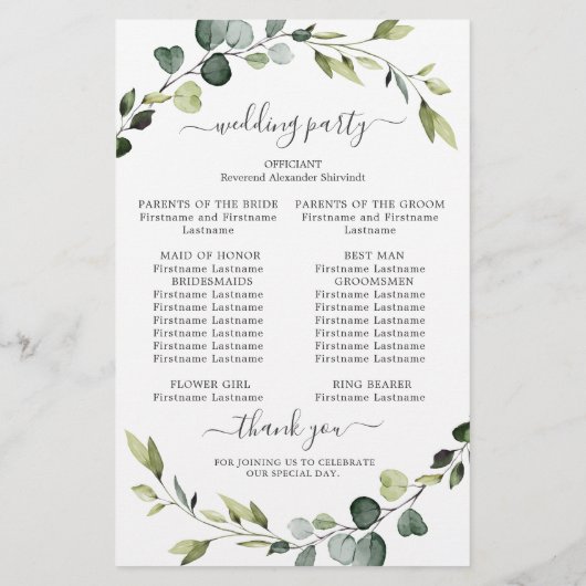 Programme moderne de cérémonie des Mariages de cou (Dos)