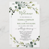 Programme moderne de cérémonie des Mariages de cou (Devant / Derrière)