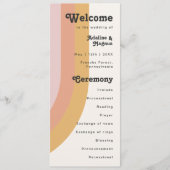 Programme moderne de mariage arc-en-ciel des année (Devant)