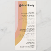 Programme moderne de mariage arc-en-ciel des année (Dos)