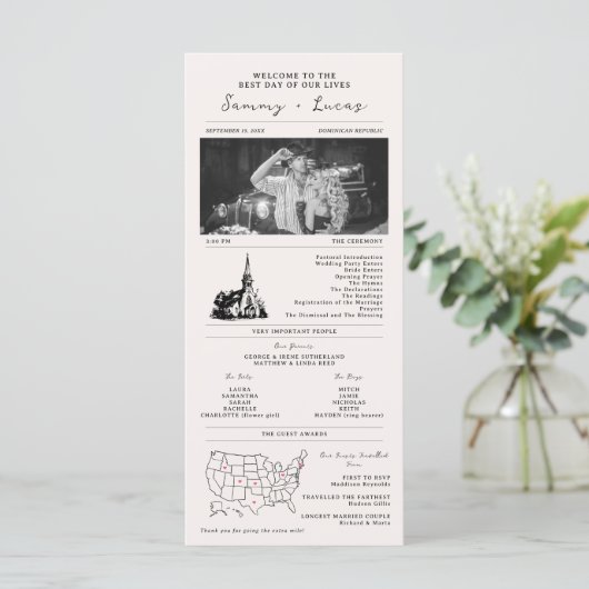 Programme moderne de mariage chronologique dans le (Debout devant)