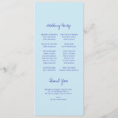 Programme moderne de mariage de coquillages bleu m (Dos)