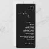 Programme moderne de mariage des blocs de couleur (Devant)