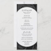 Programme moderne de mariage en marbre noir (Dos)