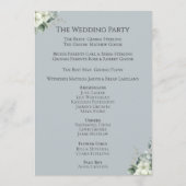 Programme moderne de mariage Eucalyptus (Dos)
