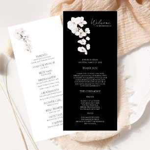 Programme moderne de mariage floral des orchidées