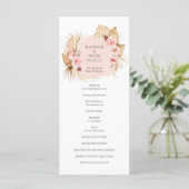 Programme moderne de mariage floral en laiton Boho (Debout devant)