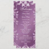 Programme moderne de mariage floral Lilac (Devant / Derrière)