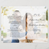 Programme moderne de mariage géométrique photo déf (Devant / Derrière)