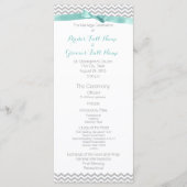 Programme moderne de mariage Motif Zigzag (Devant)