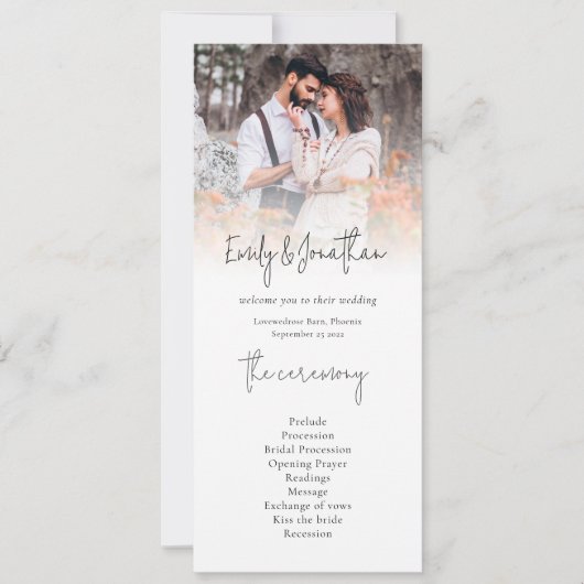 Programme moderne de mariage par superposition pho (Devant)