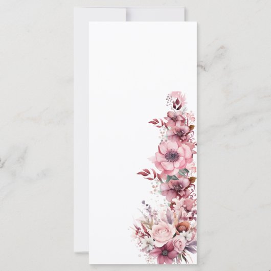 Programme moderne de mariage rose Rose Dusty (Dos)