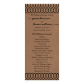 Programme moderne de mariage Whimsical Kraft (Devant)