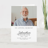 Programme Moderne et élégant pliage de 4 photos pour funérai (Devant)