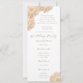 Programme moderne et simple de mariage de tourneso (Dos)