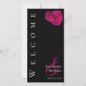 Programme moderne Fuchsia Orchidées-Mariage- (Devant)