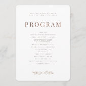 Programme Moderne + Mariage de feuillage minimaliste (Devant)