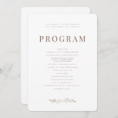 Programme Moderne + Mariage de feuillage minimaliste (Devant / Derrière)