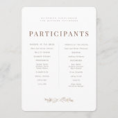 Programme Moderne + Mariage de feuillage minimaliste (Dos)