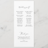 Programme Moderne minimaliste Script Monogramme Appartement  (Dos)