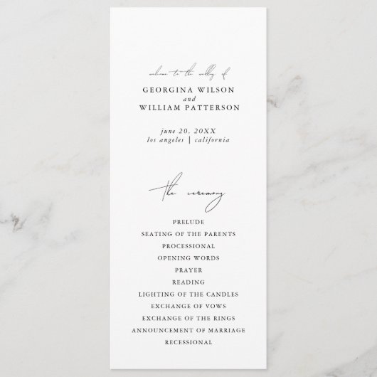 Programme Moderne minimaliste Script Monogramme Appartement  (Devant)