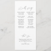 Programme Moderne minimaliste Script Monogramme Appartement  (Dos)