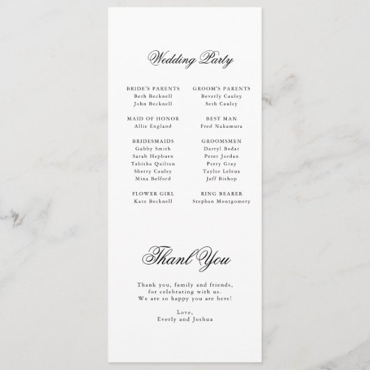 Programme Moderne minimaliste Script Monogramme Appartement (Dos)