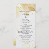 Programme moderne Watercolor Gold (Devant / Derrière)