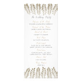 Programme Monochrome Fern Woodland Wedding (Dos)