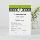 Programme Monogramme Black Mariage damassé (Debout devant)