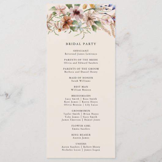 Programme Monogramme Boho (Dos)