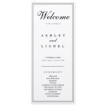 Monogramme classique Noir et blanc Mariage simple