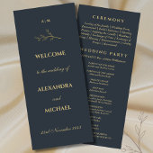 Programme Monogramme de charbon Mariage minimaliste botaniqu