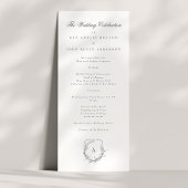 Programme monogramme floral vintage classique