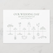 Programme Monogramme minimaliste - Sage vert Mariage (Devant)